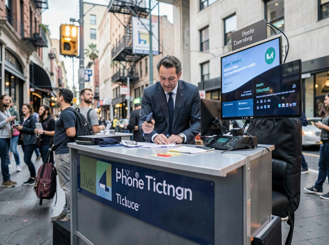 Live Phone Ticketing Desk in San Francisco
